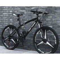 ( MTB 산악자전거 ) 입문용 MTB자전거 26인치 크로스컨트리 21/24단, 21단, 나이프 휠  블랙