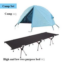 캠핑텐트 방수 다기능 접이식 휴대용 야외 간이 침대 인용, 3.Tent with dark bed