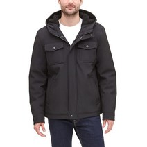 다커스 남성 빅 톨 북극 천 셰르파 스톰 재킷 헤더 그레이 소프트 쉘, 4X, Black Soft Shell