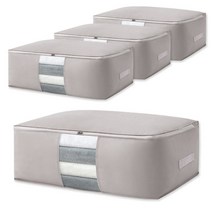 긱보드 패브릭 이불보관함 대형93L 4개, 그레이