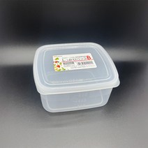 프리미엄 사각 밀폐용기 B 900ml 신선 보관 용량 눈금 표시 일제 다용도 수납함 냉장고 정리