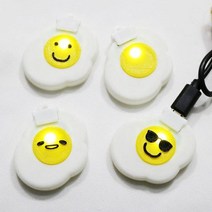 (랜덤발송) 충전식 LED 팬던트 계란후라이 조명 리폼 인테리어 리모델링 가판 형광등 방등 거실 집꾸미기
