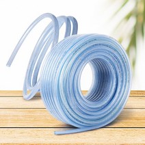 편사호스 투명호수 물호스연결 pvc 고무 연질 농업용, 8x90
