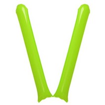 [10+1추가증정]국산 막대풍선 10세트 스틱벌룬 체육대회 운동회 응원용품 12가지색상, 연두