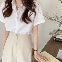 BLANC# 하프 데일리 반팔 셔츠