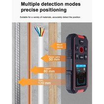NOYAFA-스마트 레이저 거리 측정기 휴대용 벽 금속 탐지기 와이어 트래커 전자 룰렛 디지털 눈금자, 한개옵션0