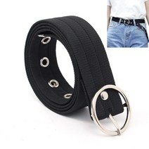 라이프랩 청바지 벨트 남자 여자 캐주얼 벨트 바지 원피스 허리띠 검정색 아일렛 벨트