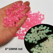 정원 어두운 장식 자갈 빛나는 돌 야외 물고기 탱크 수족관 300/500 개, 500Pcs_Red