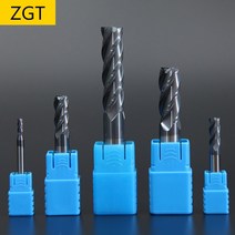 ZGT 엔드 밀 합금 초경 텅스텐 스틸 밀링 커터 HRC50 4 플루트 4mm 6mm 8mm 10mm 12mm 금속 공구, 6x6Dx100L