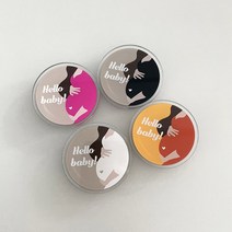 임산부 아크릴 핸드폰 그립톡 임신 축하 기념 선물, 화이트