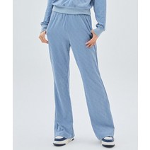 MLB 여성 애슬레저 클래식 모노그램 자카드 플레어 팬츠 LA (Ptn.Blue)