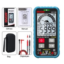 멀티미터 멀티테스터기 전압계 gvda new generation 600v digital multimeter ture rms ac dc ncv smart multimetro hz, 협력사, GD118B 블루
