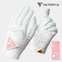 빅토리지 논슬립 세탁 여성 골프장갑 왼손 오른손 화이트(핑크), 빅논화이트(핑크)왼손착용1장