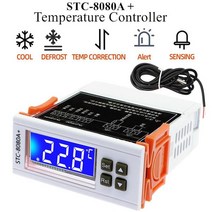 STC-8080A + 냉장고 온도 조절기 냉동 자동 제상 타이머 지능형 단일 프로브 40, CHINA, DC 12V, 01 DC 12V