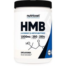 뉴트리코스트 Nutricost HMB 분말 보조제 250g, 5팩