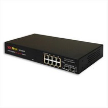 솔텍 SFC400HP 기가비트 POE 8포트 2 SFP 광 스위치 허브