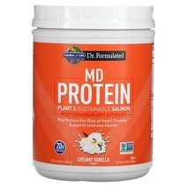 Garden of Life 가든 오브 라이프 MD 단백질 식물성 연어 크리미 바닐라 644g(22.71oz) 바실러스서브틸리스