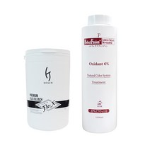 코겐 플렉스 탈색약 500ml+본 로하스 산화제 6% 1000ml