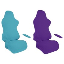 2x 사무실 게임용 의자 Slipcovers 팔걸이 덮개 인체 공학적 컴퓨터 의자, 폴리에스터, 설명한대로