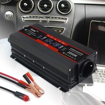 12v to 220v 2000w 발전기 220 볼트 내구성 lcd 디스플레이 듀얼 2 USB EU 자동차 인버터 변압기 인버터 12v 220v 자동, 2600w 그들, 1개