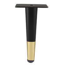4 개의 PCS 테이블 피트 소파 침대 다리 철분 가구 다리 교체 300kg 가구 하드웨어 (금/검은 색) 가구 하드웨어 교체, 블랙 골드, 15cm