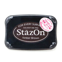 StazOn 츠키네코 유성스탬프 잉크 글래스용 SZ-41, Timber Brown, 3개