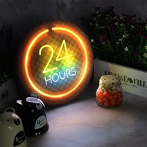 [천삼백케이] [꾸밈] ne121-LED액자25R네온싸인오픈24LED사인, 타입2