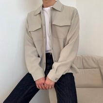 남자 봄 가을 트러커 셔츠 자켓 남녀공용 커플 시밀러 룩 간절기 캐주얼 코디