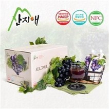 산지애 포도원액주스 30팩 포도즙 100% 착즙 NFC, 120ml, 60팩