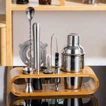 카페클럽 홈텐딩 칵테일 키트 만들기 9종 세트 조주기능사 쉐이커 칵테일키트 바텐더 도구 용품 350ml, 750ml