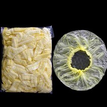 100Pcs 일회용 샤워 캡 지우기 스파 헤어 살롱 호텔 입욕 방수 탄성 샤워 모자 욕실 제품 목욕 보닛, 100pcs-노란색