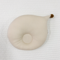 어텀31 오가닉 아기 두상 베개, 체크