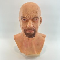 할로윈 시뮬레이션 3D 라텍스 헤드 기어 나쁜 심술 궂은 노인 늙은 흰색 Heisenberg COS 마스크 가면, 1, 속보 나쁜