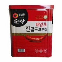 순창 말통 고추장 진골드 대상 14kg 별4 청정원 고추장/마늘/고추장소스/전통고추장/매운고추장맛있는고추장/식당용/업소용/대용량/식자재, 단일 수량