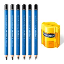 스테들러 어린이 점보연필 100J 4B 6p + 전용 연필깎이 날개형, 랜덤발송(연필깎이), 1세트