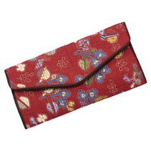 대동사 통영누비 슬리퍼 거실화 실내화 지갑 반지갑 장지갑, 장지갑-빨강꽃무늬