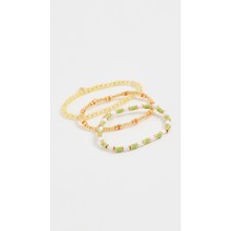 Madewell 메이드웰 오렌지 크러쉬 구슬 팔찌 팩