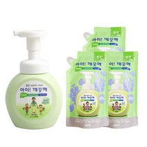 [씨제이라이온] 아이깨끗해 거품형 250ml 용기x1개 + (200ml 리필x3개), 상세 설명 참조, 선택:허니플라워