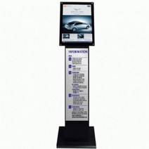 스틸 입간판 마스크안내문 A3 다보형 블랙