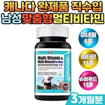 캐나다 남성멀티비타민 지용성 비타민B군 맞춤영양제 b12 메틸코발라민 비오틴 나이아신 엽산 햇볕 햇살 VitaminD 로즈마리 노니 오디 파이토케미컬 눈 뼈 피부 세포 건강관리