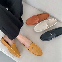 요즘엔 트렌드 RED-7431 가죽 펀칭 블로퍼/여성슬리퍼/로퍼슬리퍼