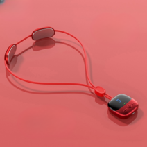 스마트 목 마사지기 기계 넥밴드 온열 어깨 안마기, 신상품 LCD 그레이