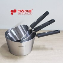 키친아트 레트로 IH(인덕션) 스텐 누들팬/사이즈선택/스텐냄비/편수/라면냄비, 16cm