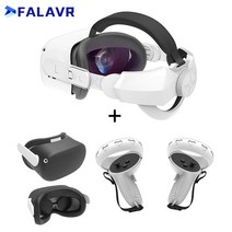VR VR기기Oculus 퀘스트 2 용 헤드 스트랩 엘리트 조정 가능한 VR 헤일로 컴포트 PU 가죽 패드 액세서리 Ne, 한개옵션1, 06 Strap Black Cover