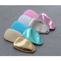 유아 헤어핀만들기 재료 머리핀 커버 P212 (4cm) 샤이니 삼각 겉지 2개