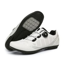 자전거신발 클릭슈즈 산악자전거신발 남성 사이클링 스니커즈 Mtb 신발 레이싱 자전거 자동 잠금 속도 여성 스피드 클릿 산악 도로 2023, Rubber-white+47