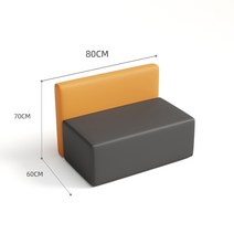 병원소파 쇼파 대기실 등받이 의자 휴게실 업소용 인테리어, 0.8m 스트레이트 백 소파