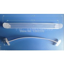 투명 플라스틱 우유 상자 핸들 버클 휴대용 170x1.5mm, 01 빨간
