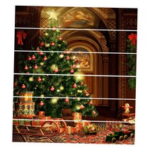 GHSHOP 계단을 위해 6개 조각 계단 스티커 이동할 수 있는 훈장, PVC, 크리스마스 트리 계단 스티커