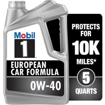 모빌원 Mobil 1 FS 유러피안 포뮬러 합성 모터 오일 0W-40 5 쿼트, 기본